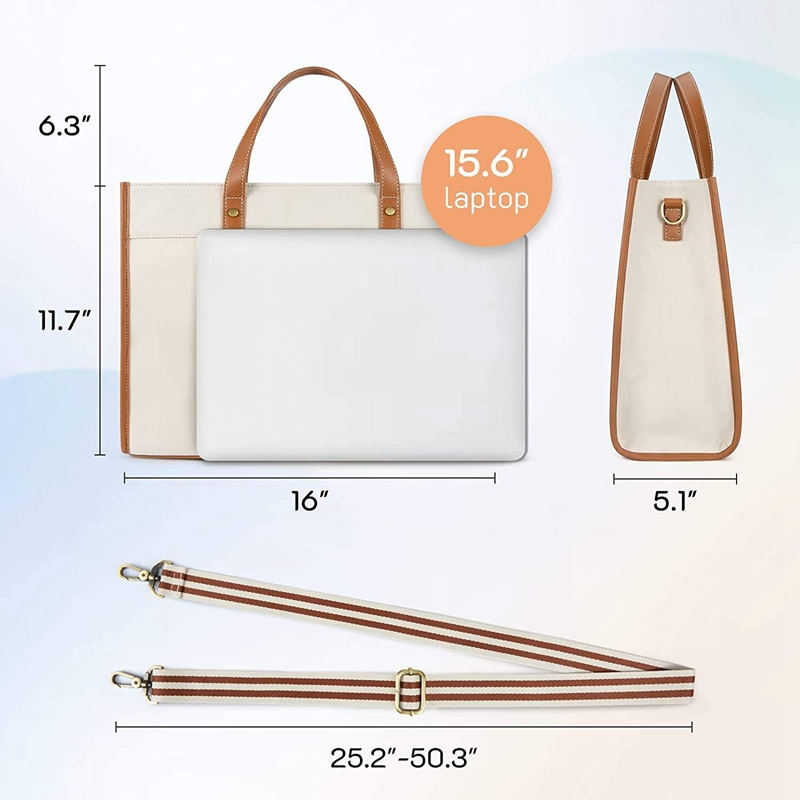 Canvas Laptop Bag for Business and Travel