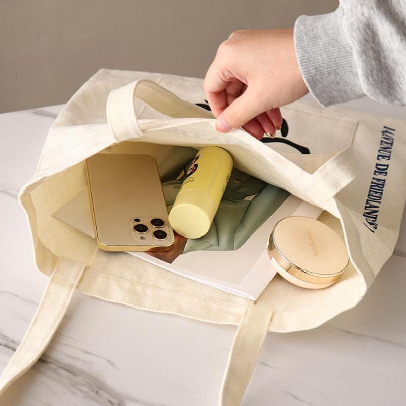 Eco-Friendly Cotton Tote Bags with Custom Logo