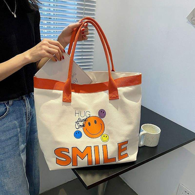 Custom Logo Cotton Canvas Tote Bags for Bulk Orders