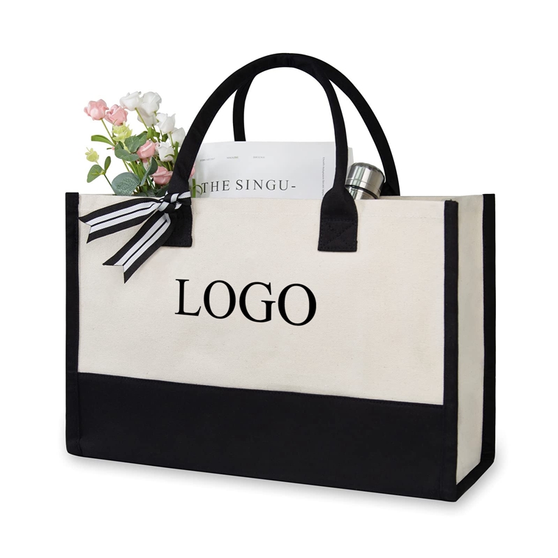 Large Capacity Alphabet Letter Canvas Tote